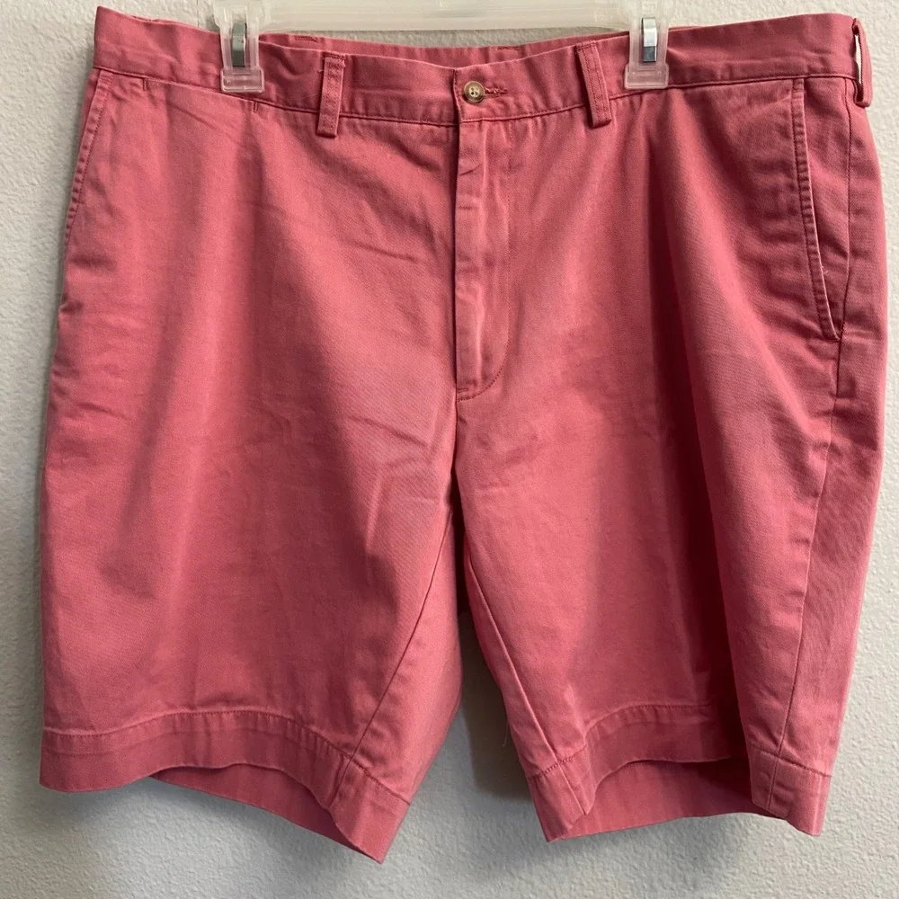 Polo Ralph Lauren Mens 38 Pink Chino Shorts Cotton Classic Fit 9‎ Inseam Preppy